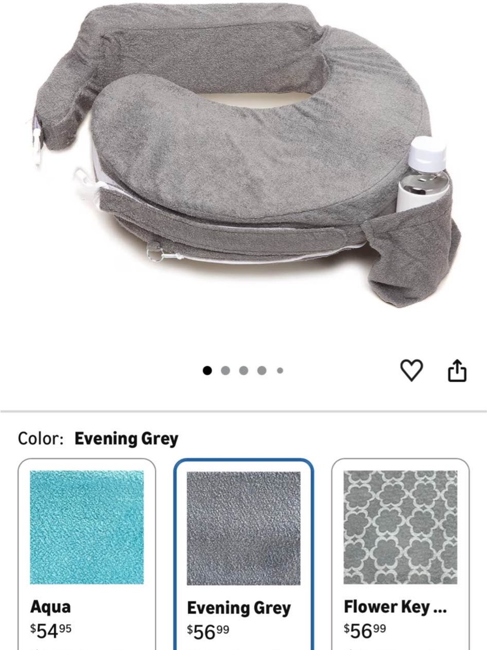 Evening Grey — My Breast Friend nursing pillow